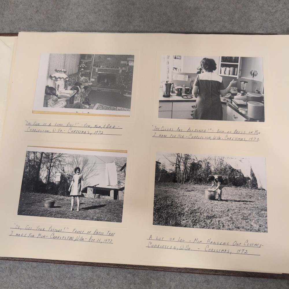 Vtg 1972-1973 Charleston WV Harrington Family Album USAF Col Patricia Harrington - Picture 8 of 16